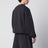 Black cotton crewneck sweatshirt