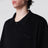Signature 90s-style knit 3/4-sleeve polo in black