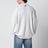 Signature knit polo with 3/4 sleeves in mélange beige