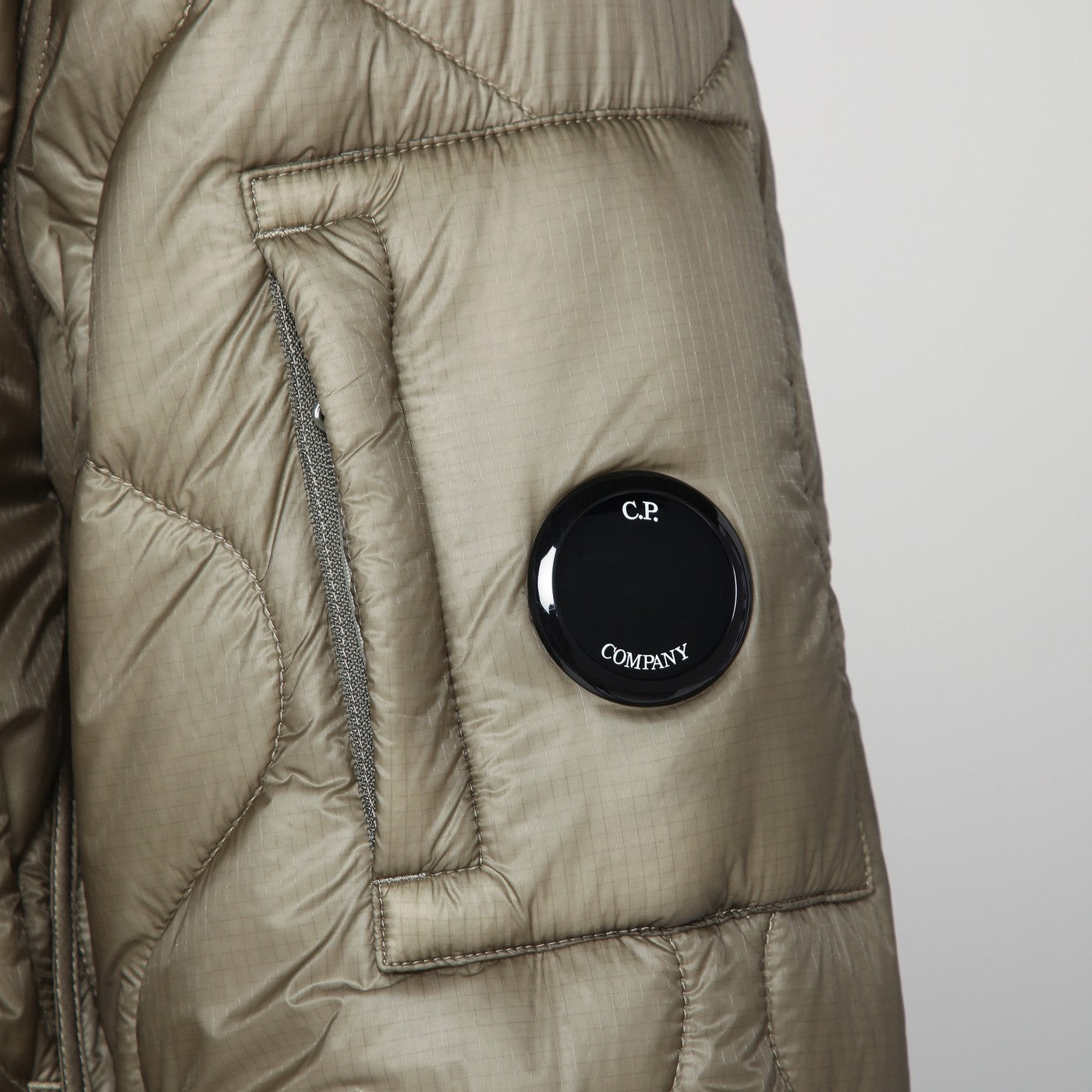 Rock grey zip-up bomber jacket