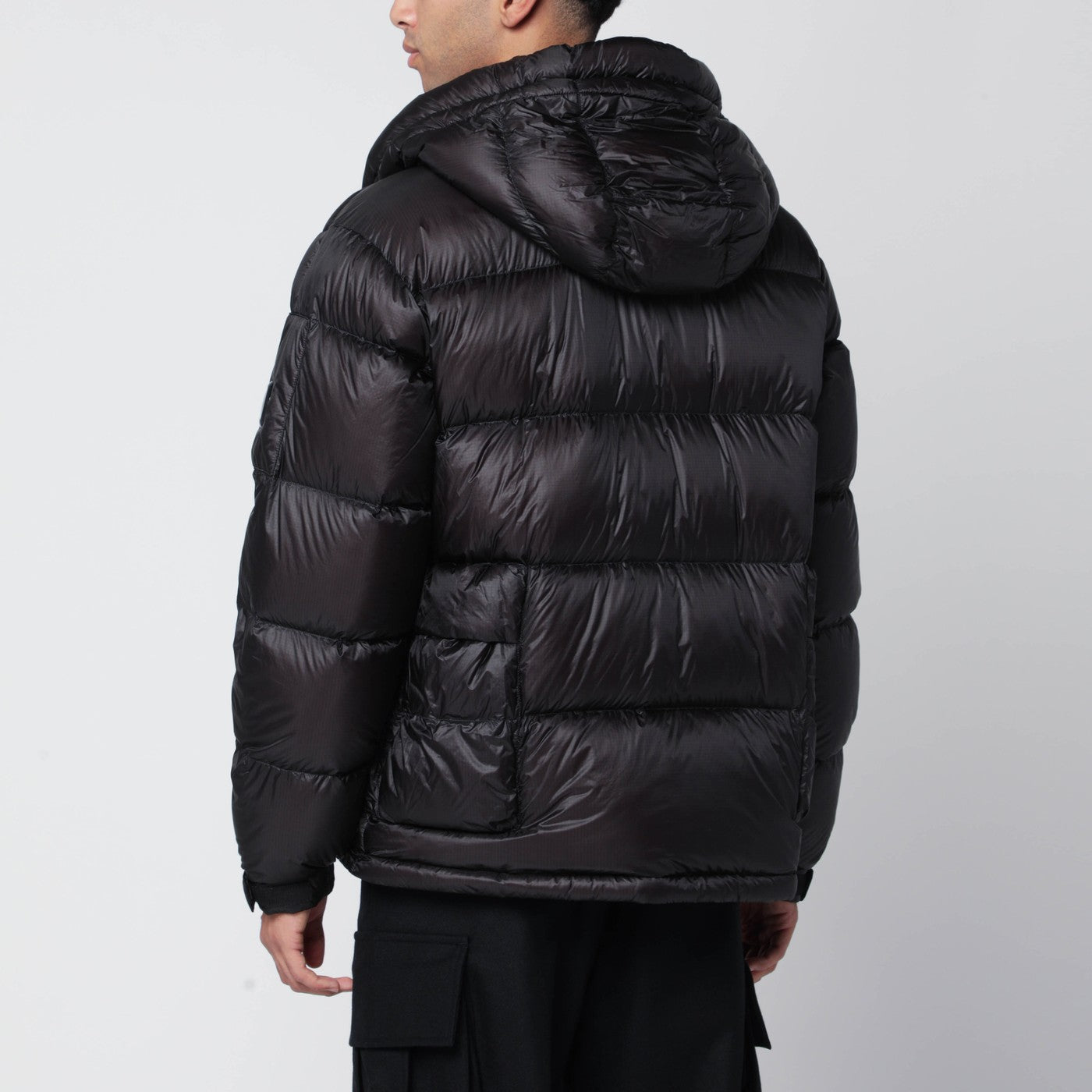 Matte black nylon jacket