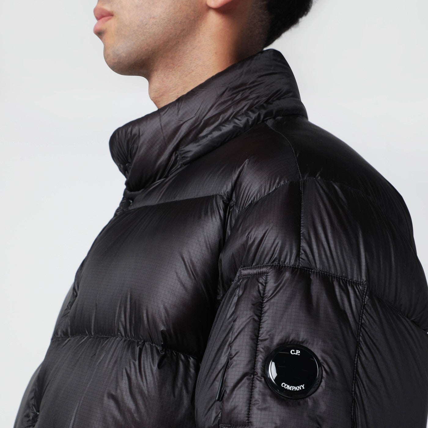 Matte black nylon jacket