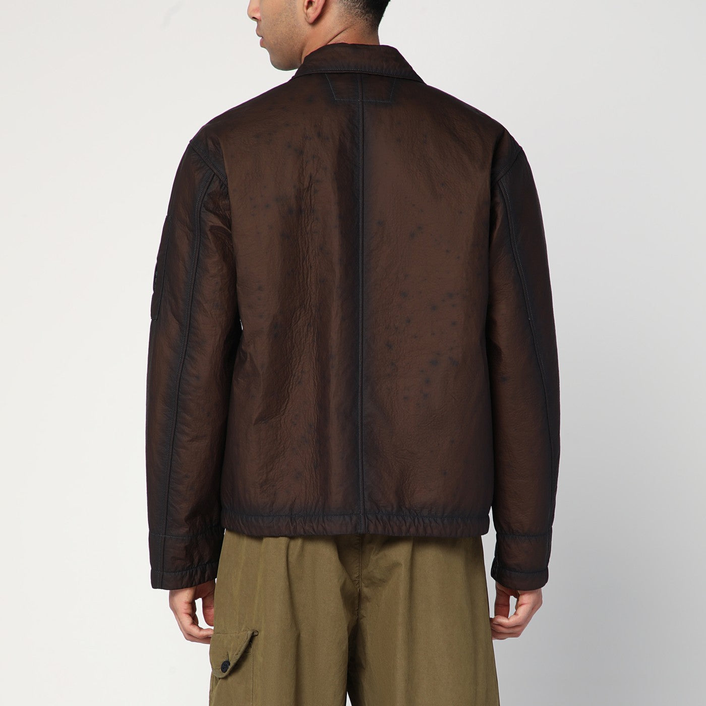 Faded brown nylon jacket