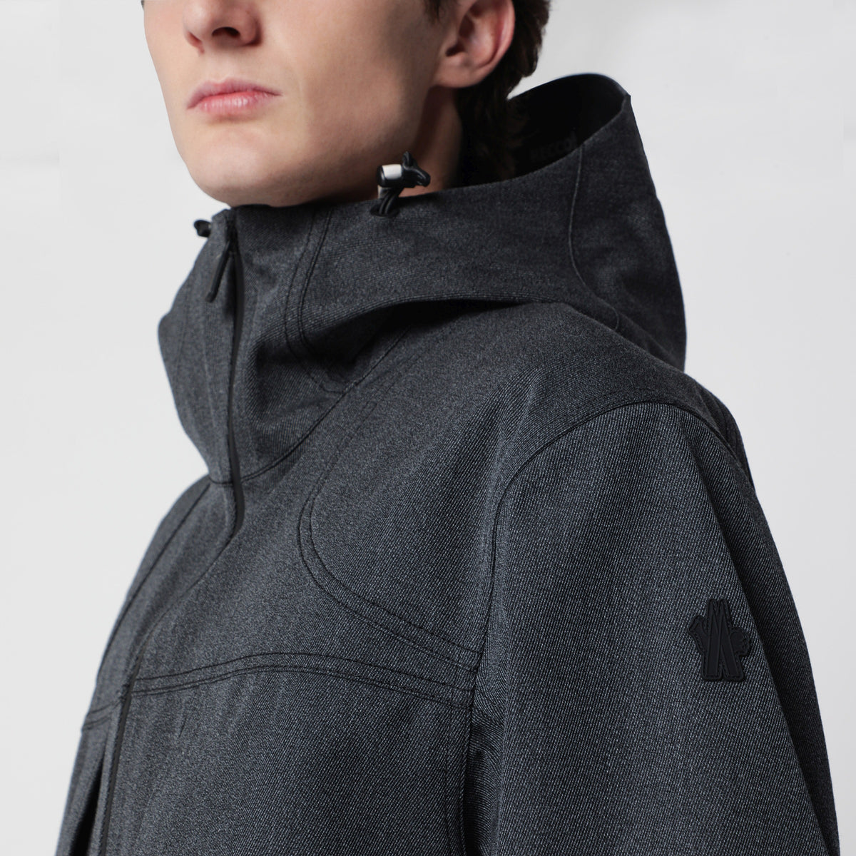 Dark grey Ardiden ski jacket in technical wool
