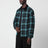 Giacca camicia Ryūha nera e verde in cotone