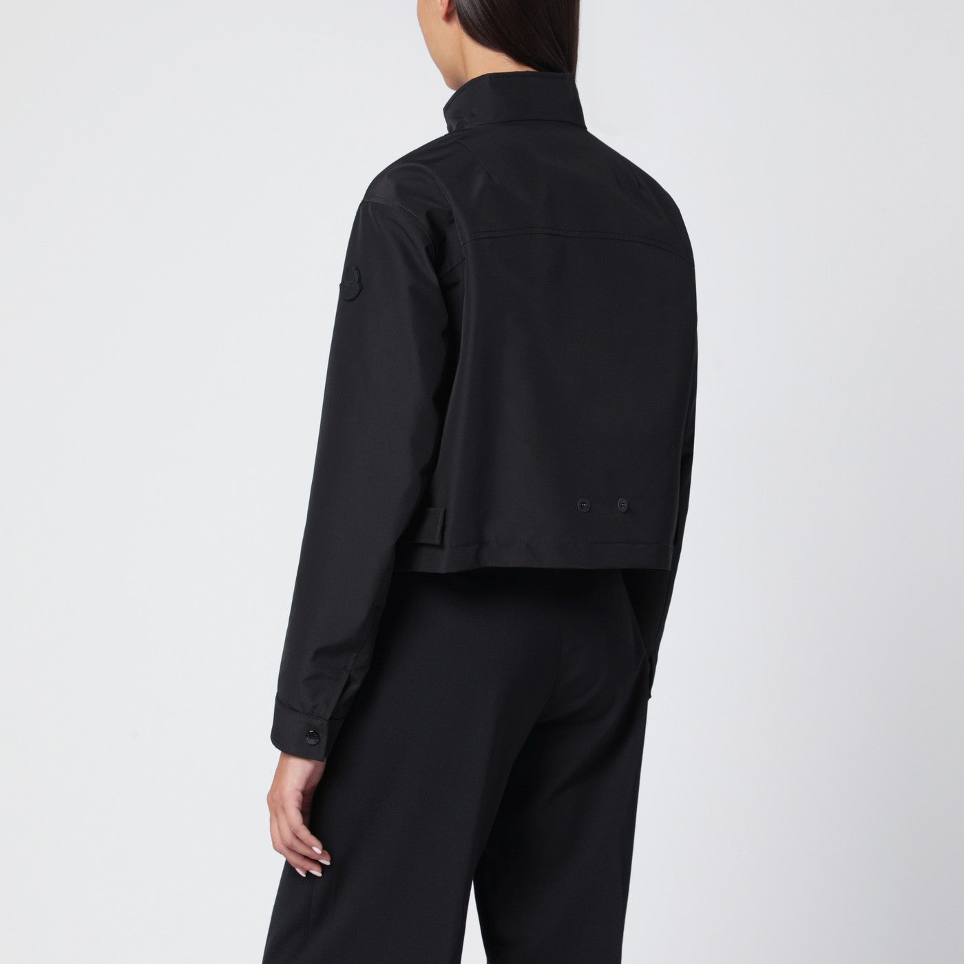 Schwarze Jacke mit Reißverschluss