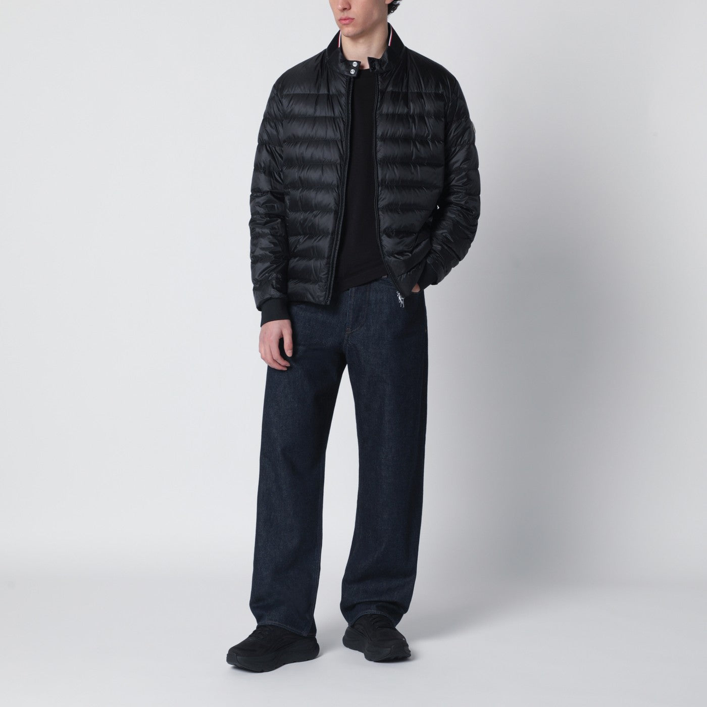 Black short Rigel down jacket