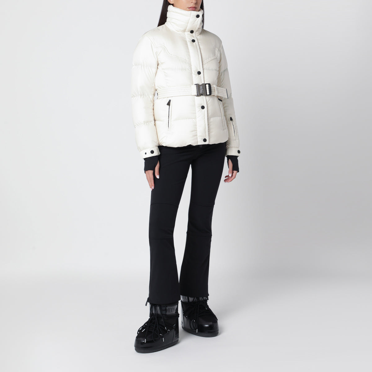 Veste de ski Karshi blanche en polyester