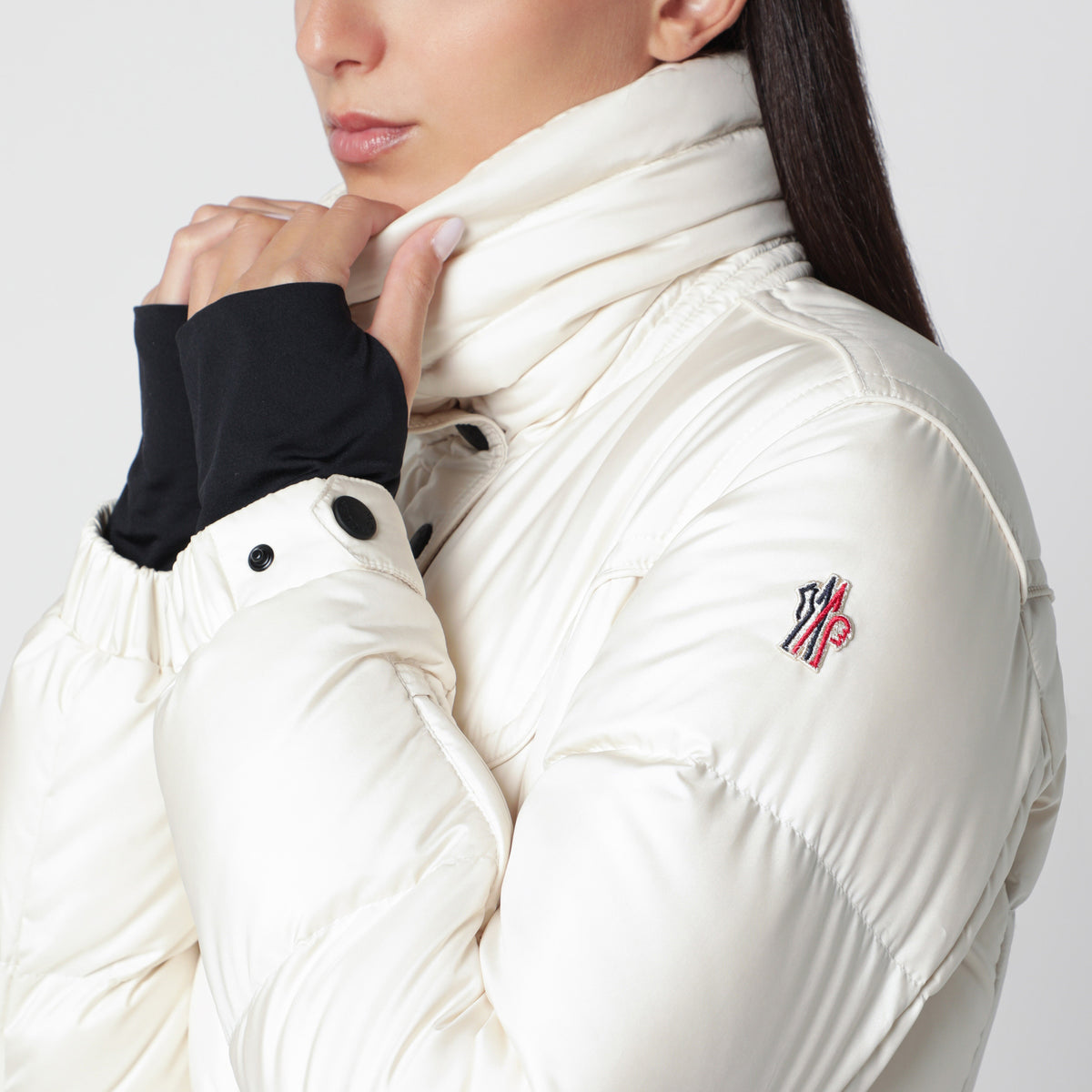 Veste de ski Karshi blanche en polyester