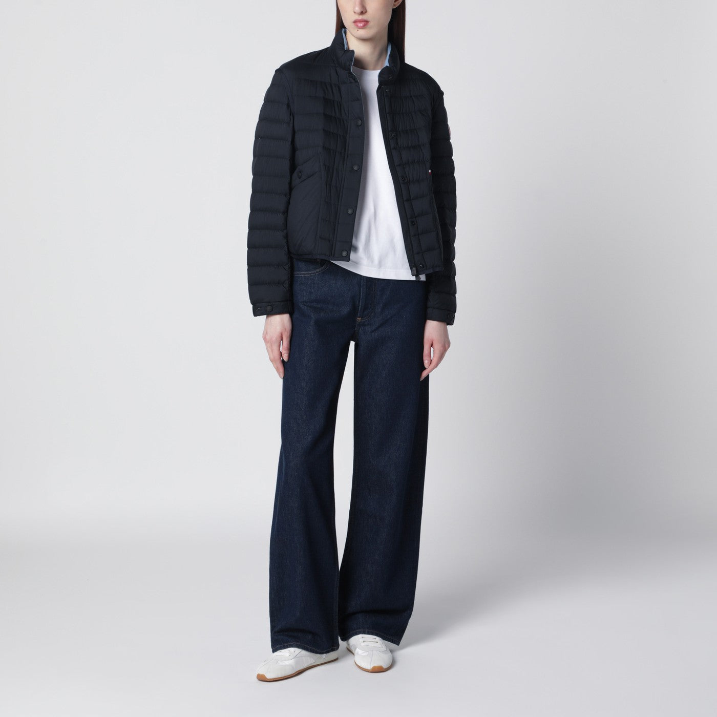 Madulains packbare Daunenjacke blau