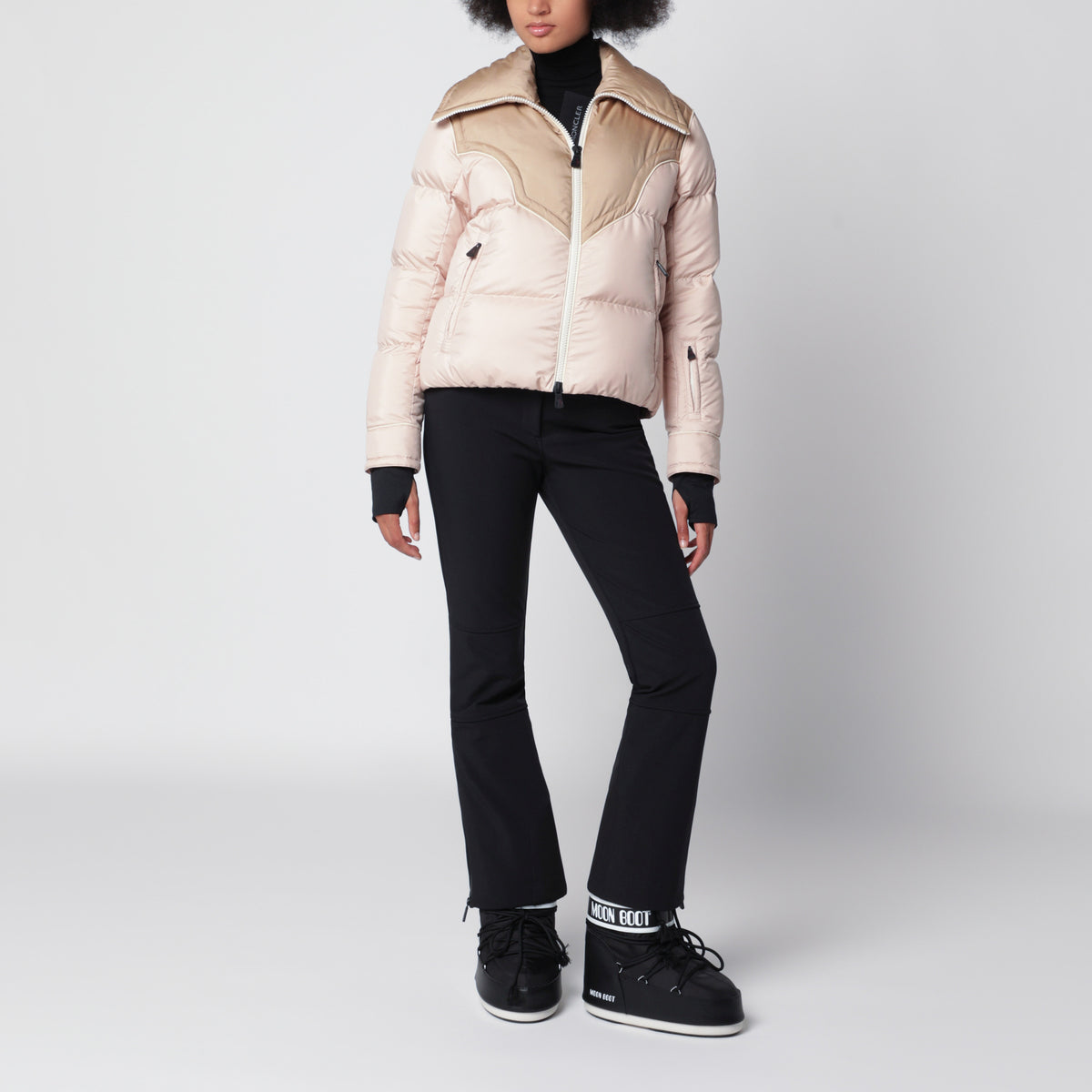 Pink Blainville down-filled ski jacket