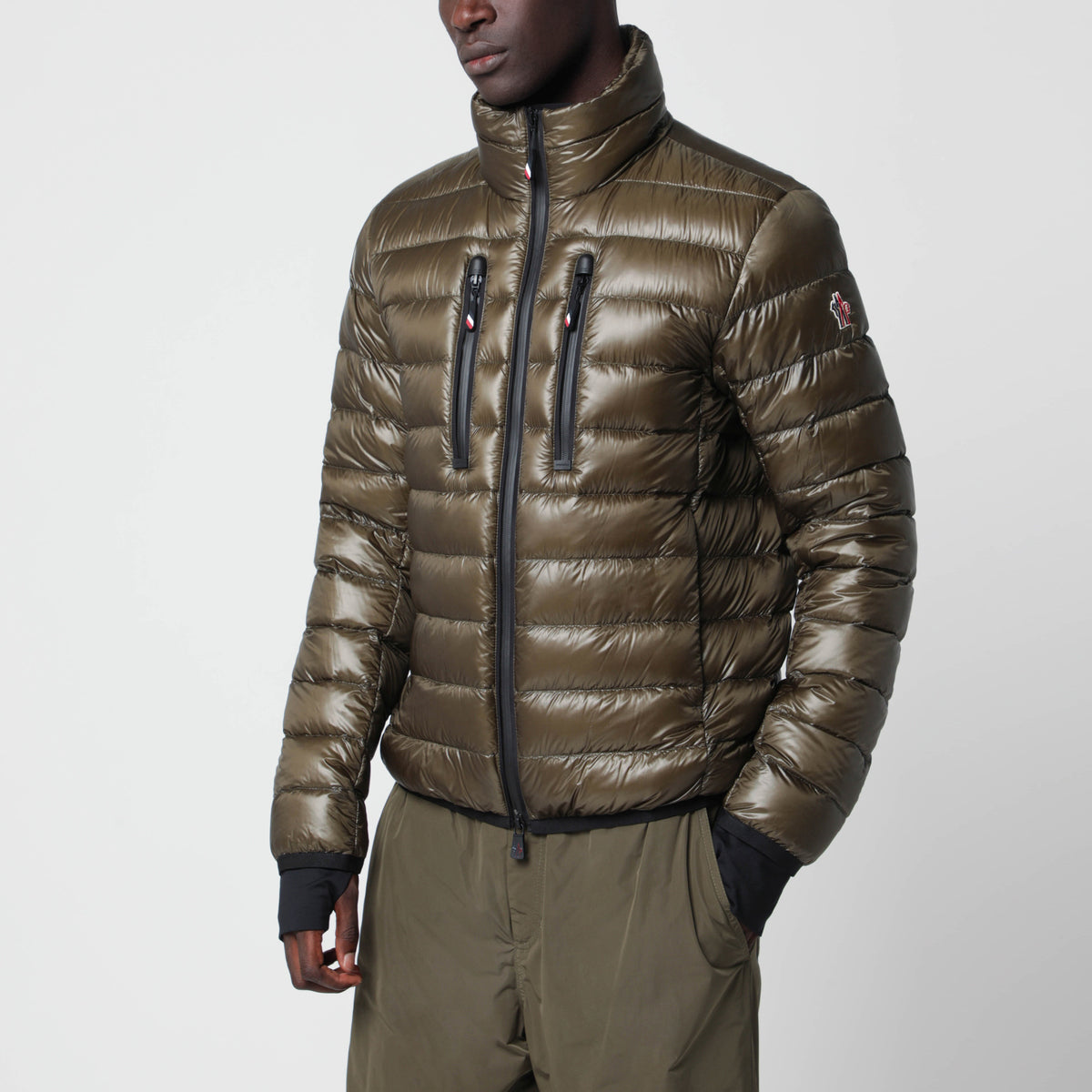 Giacca da sci Hers oliva in ripstop