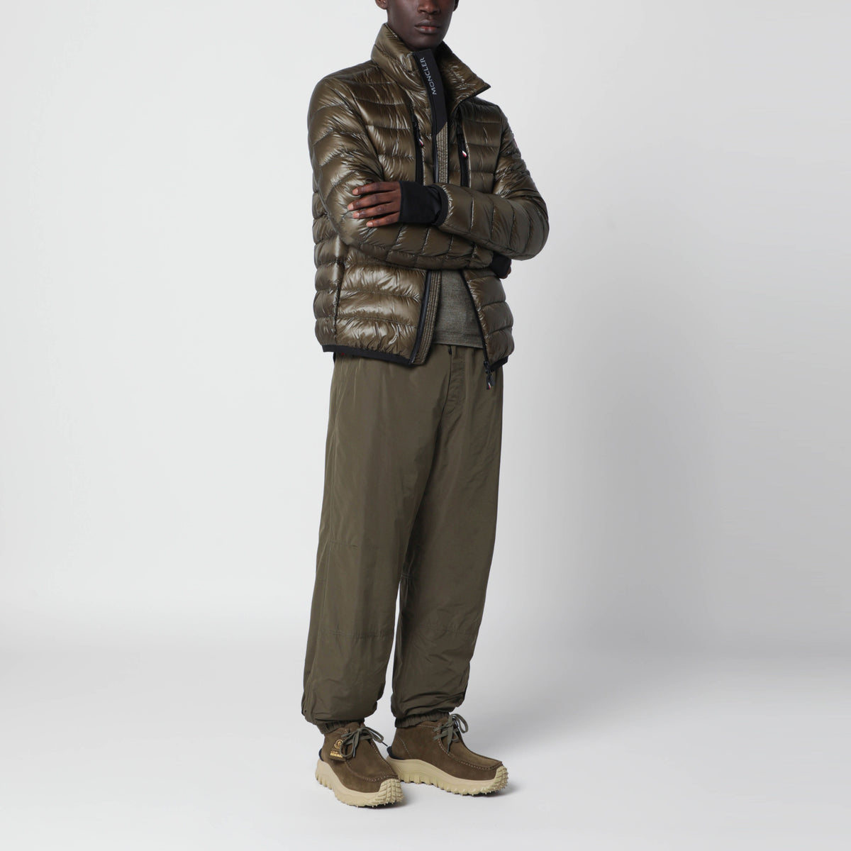 Giacca da sci Hers oliva in ripstop