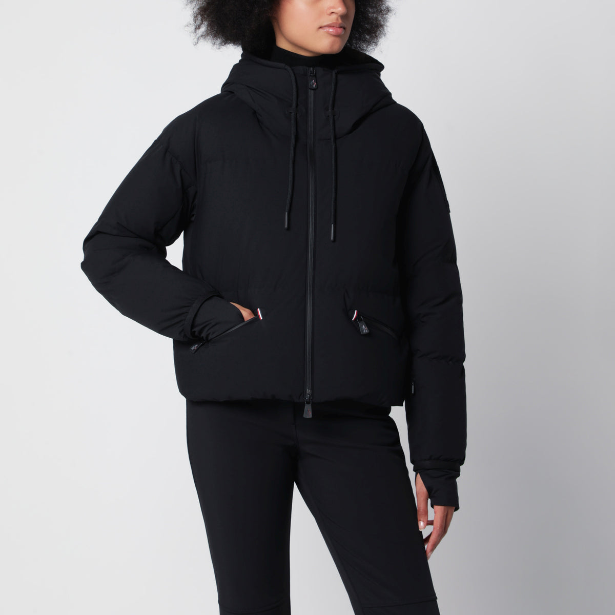 Allesaz black padded ski jacket