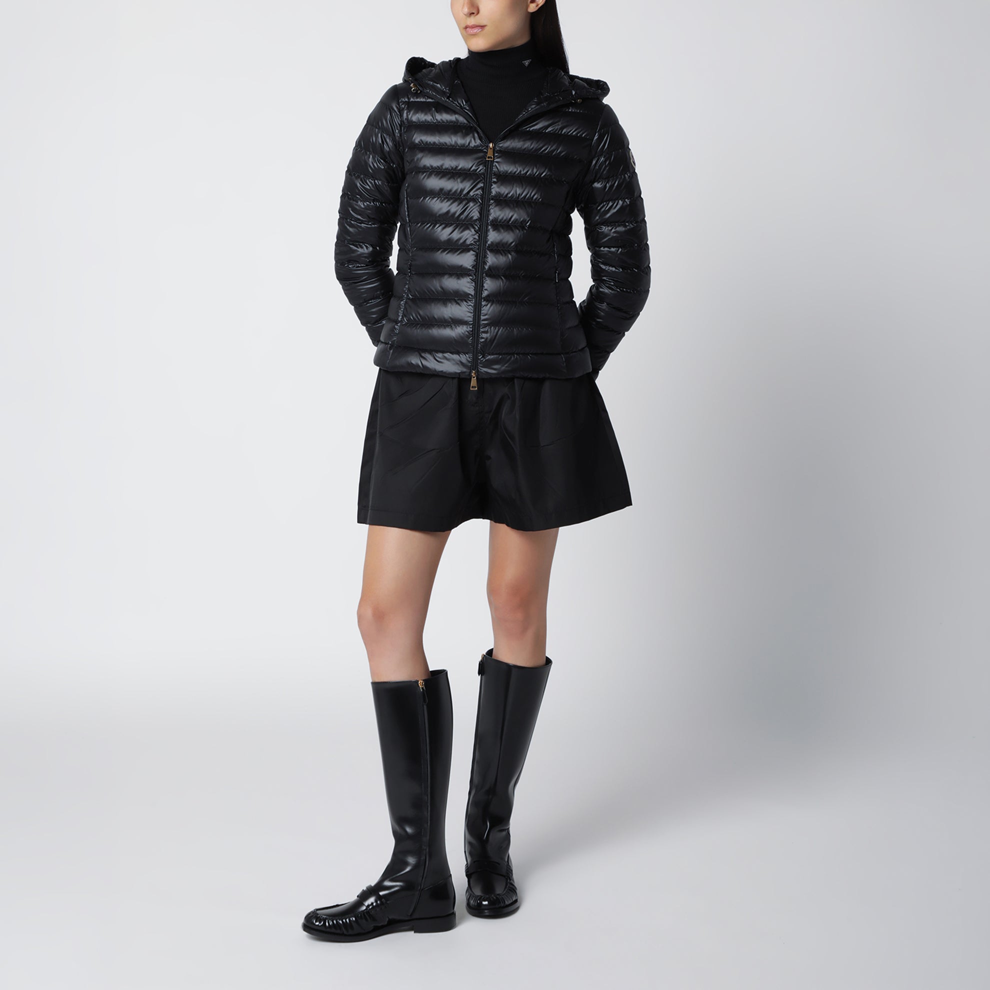 Piumino Igelhood  in longue saison nero