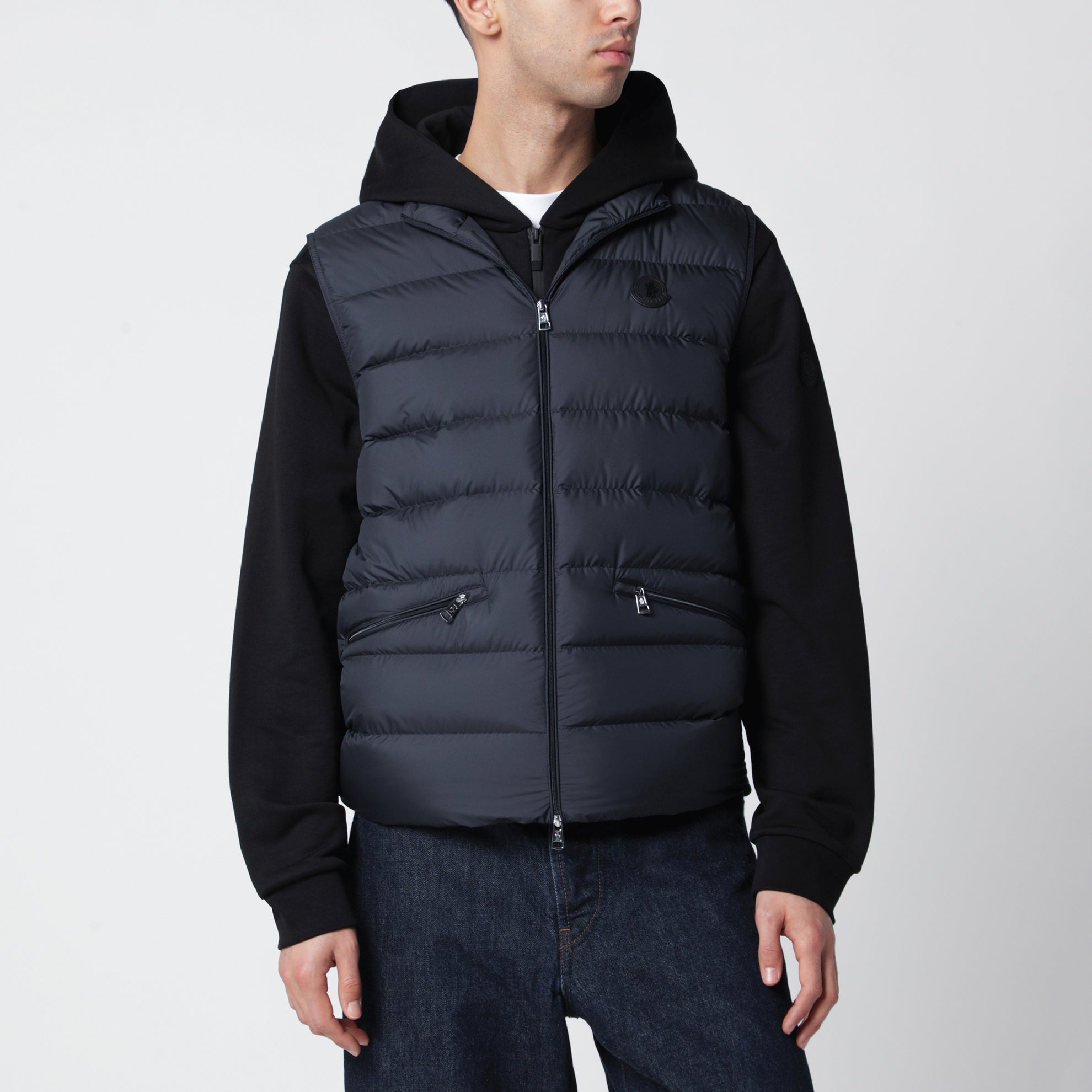 Gilet Lechtal imbottito con zip blu navy