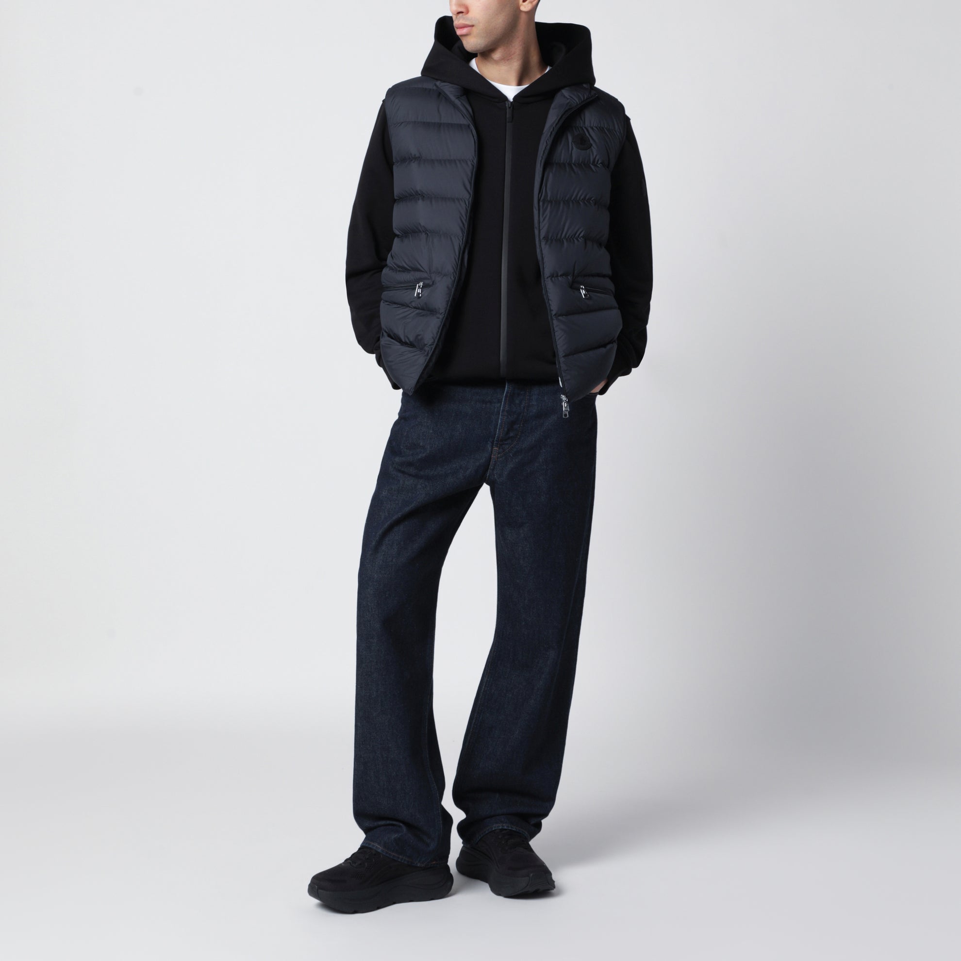 Gilet Lechtal imbottito con zip blu navy