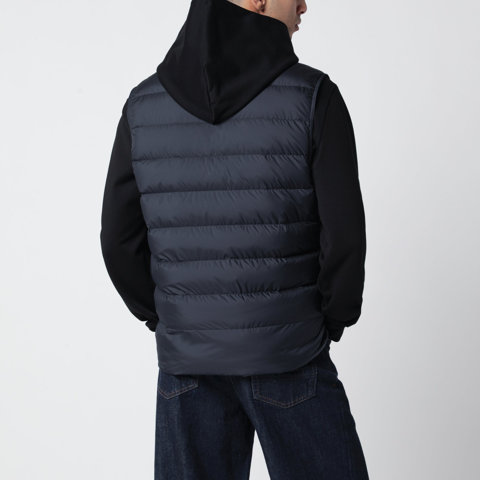 Gilet Lechtal imbottito con zip blu navy