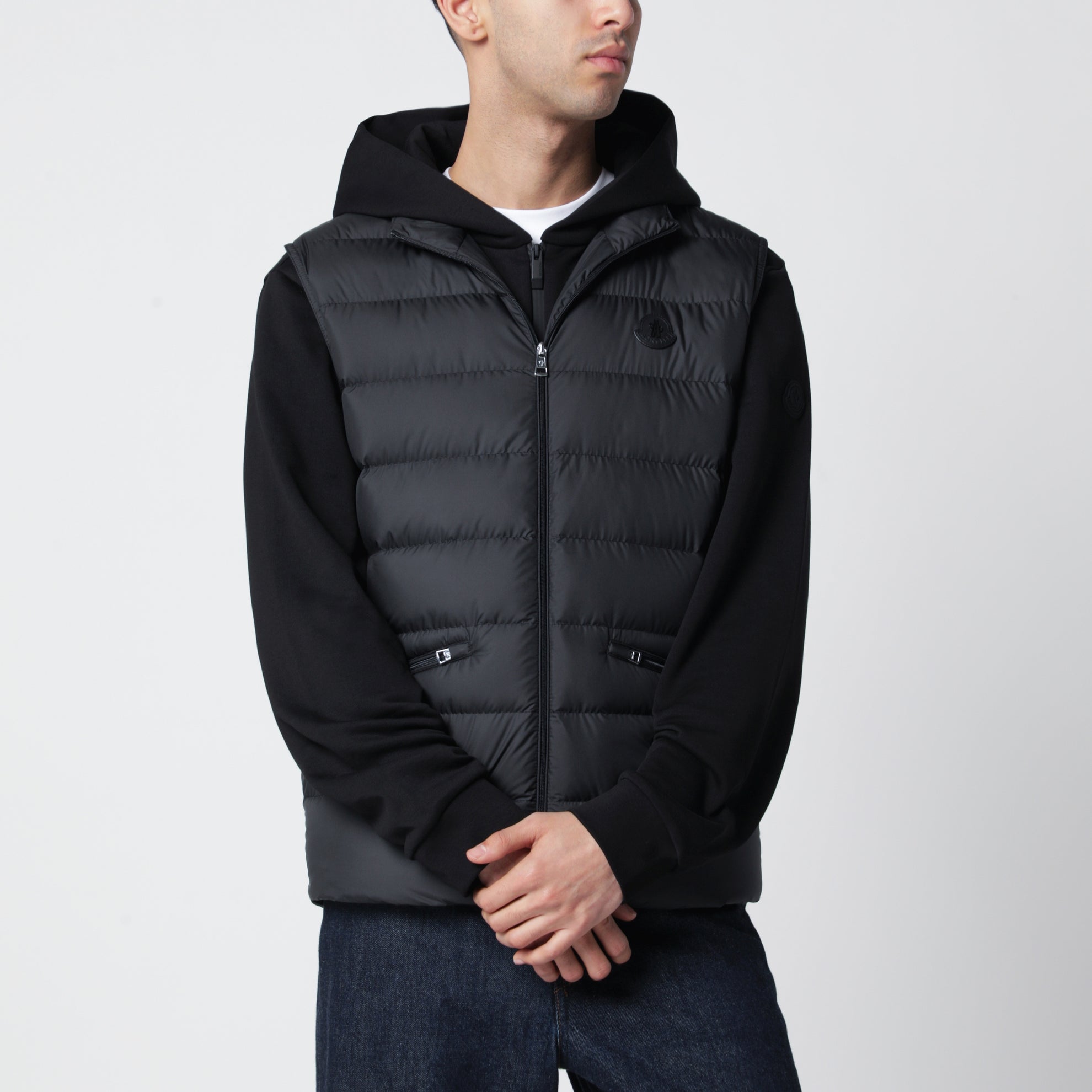 Gilet Lechtal imbottito con zip nero