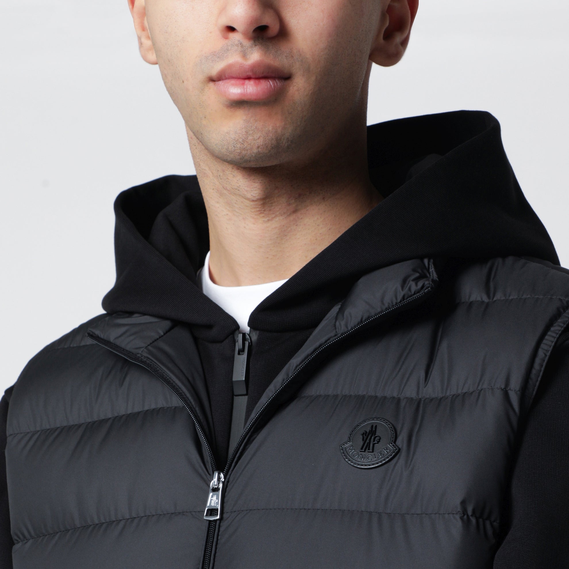 Gilet Lechtal imbottito con zip nero