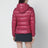 Kurze Steppjacke Glesse mit Kapuze in Rot