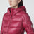 Kurze Steppjacke Glesse mit Kapuze in Rot