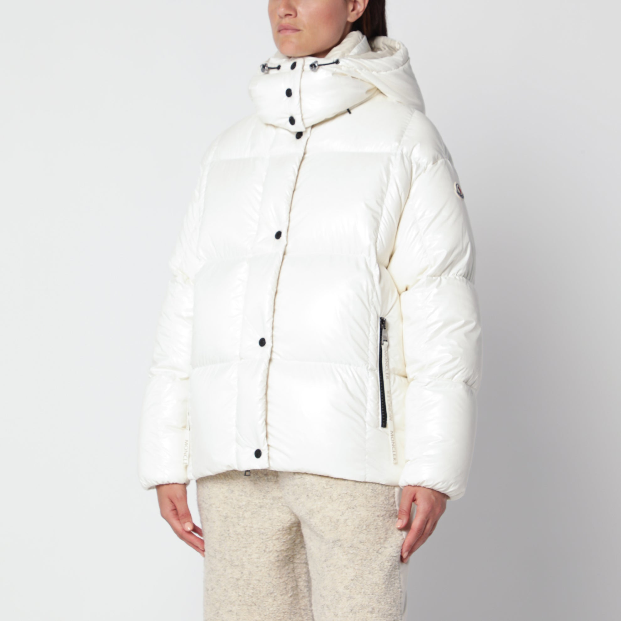 Piumino Parana bianco in nylon laqué
