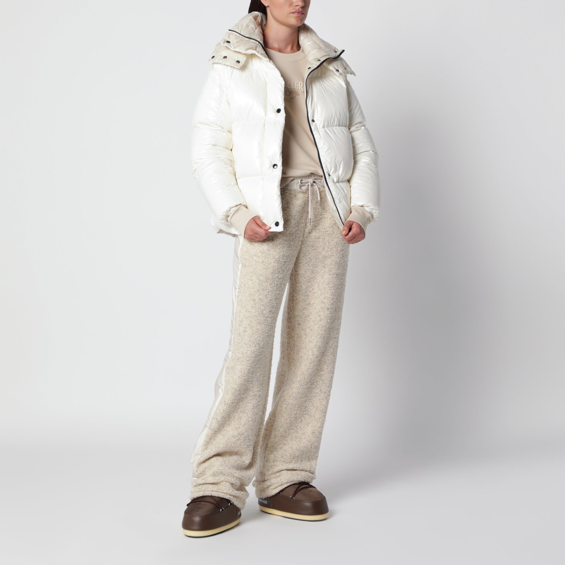 Piumino Parana bianco in nylon laqué