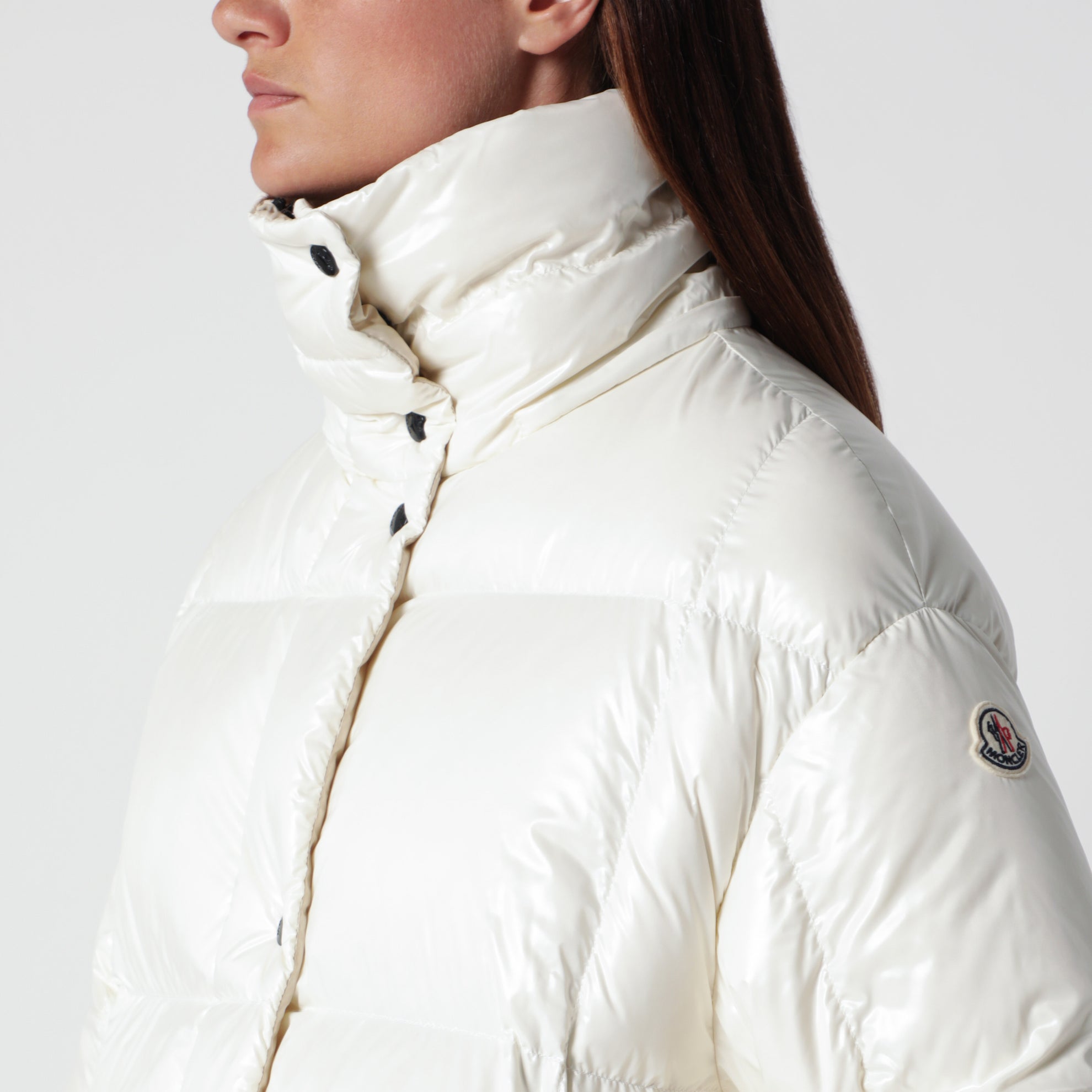Piumino Parana bianco in nylon laqué