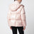 Doudoune Parana rose en nylon laqué