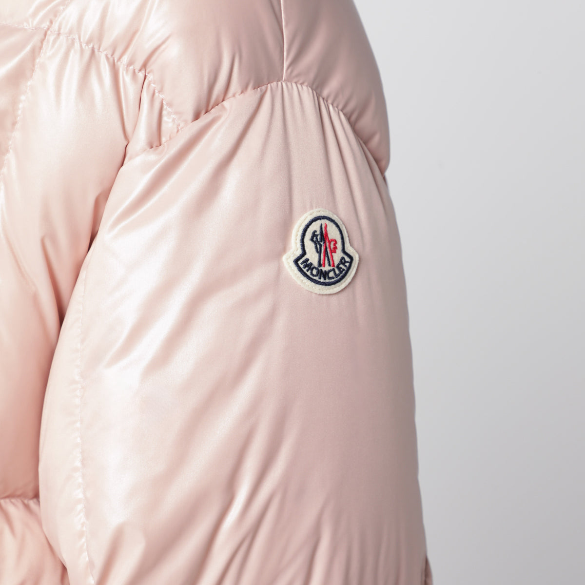 Doudoune Parana rose en nylon laqué