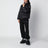 Schwarze Feligule Daunenjacke aus Nylon