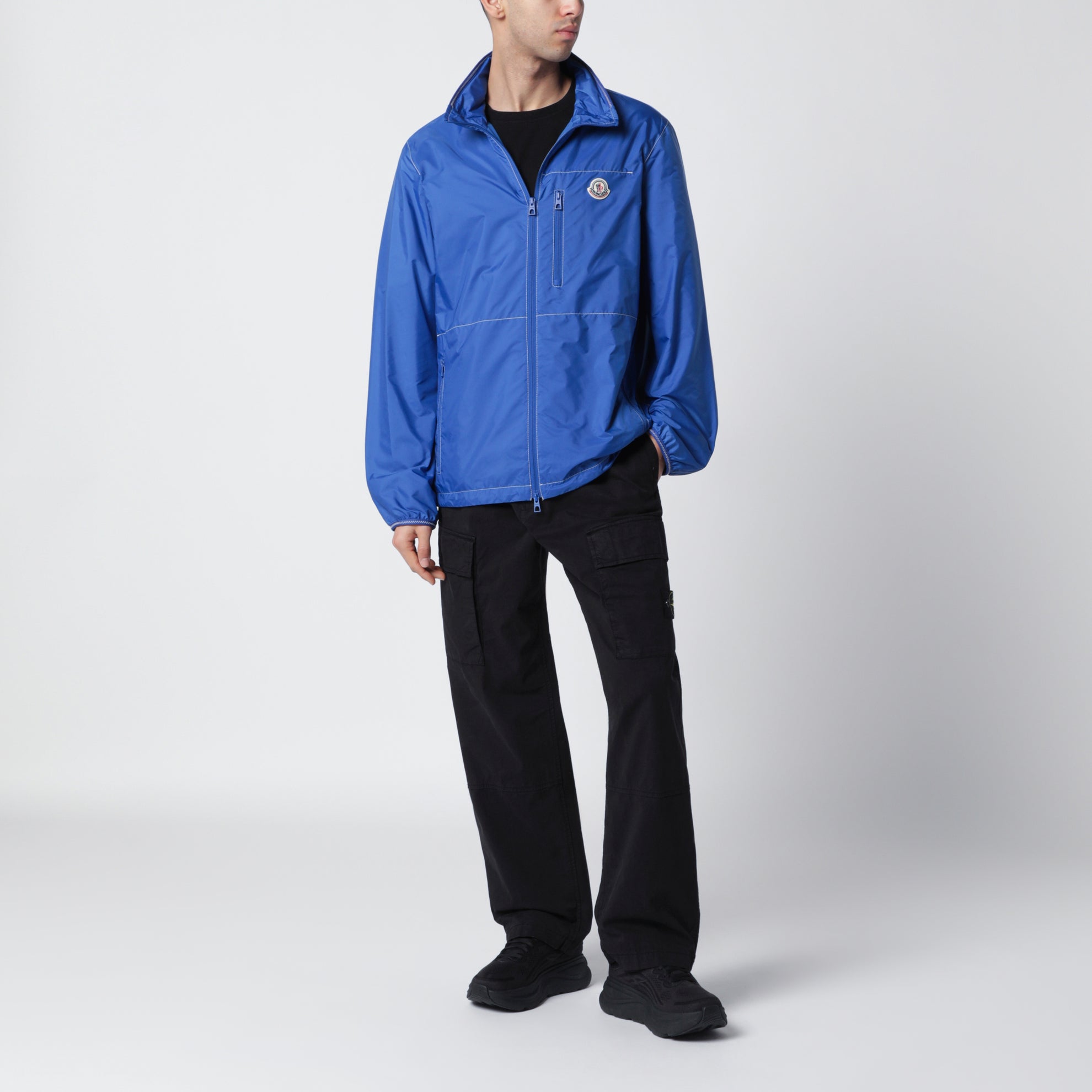 Arrakis Rainwear-Jacke blau mit abnehmbarer Kapuze