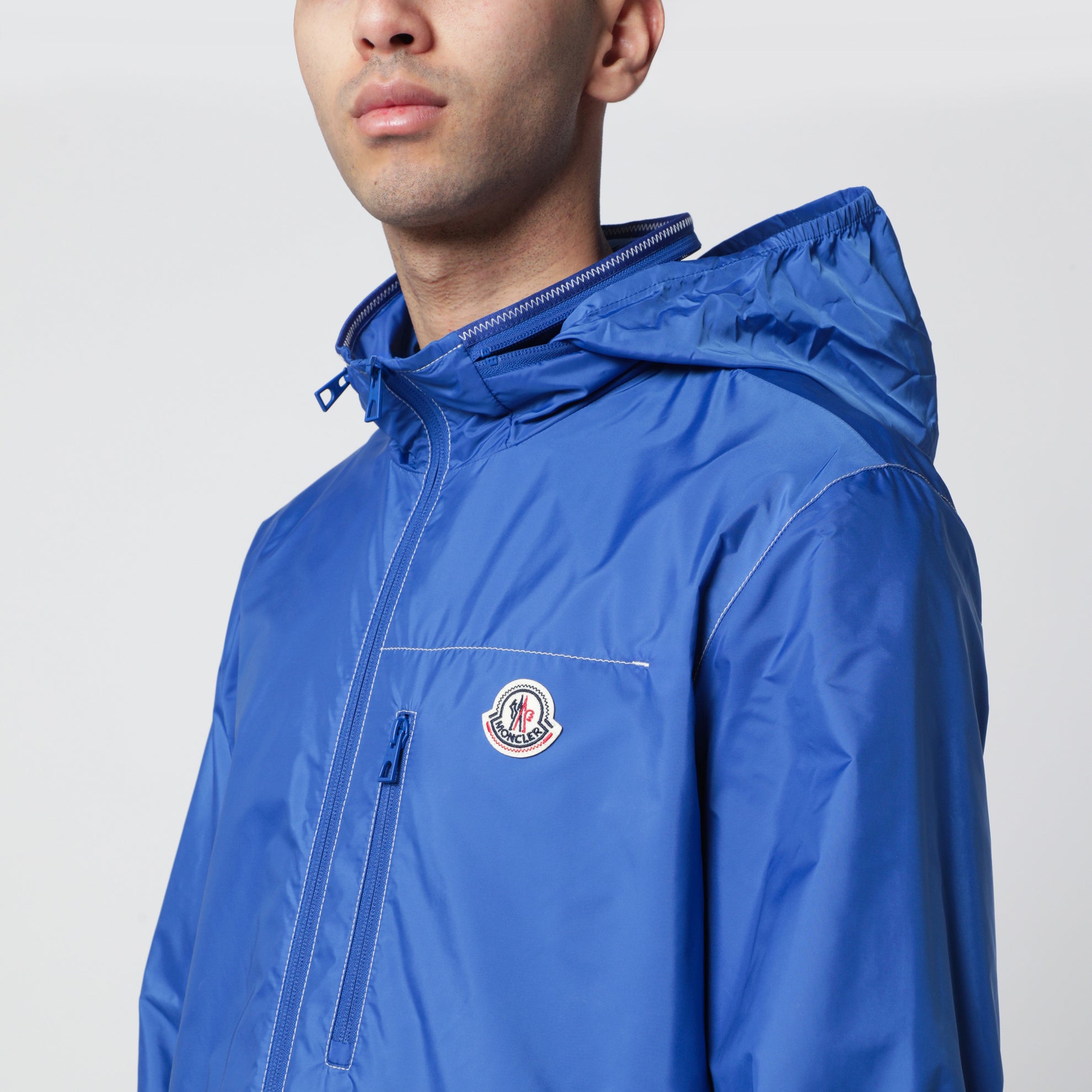 Arrakis Rainwear-Jacke blau mit abnehmbarer Kapuze