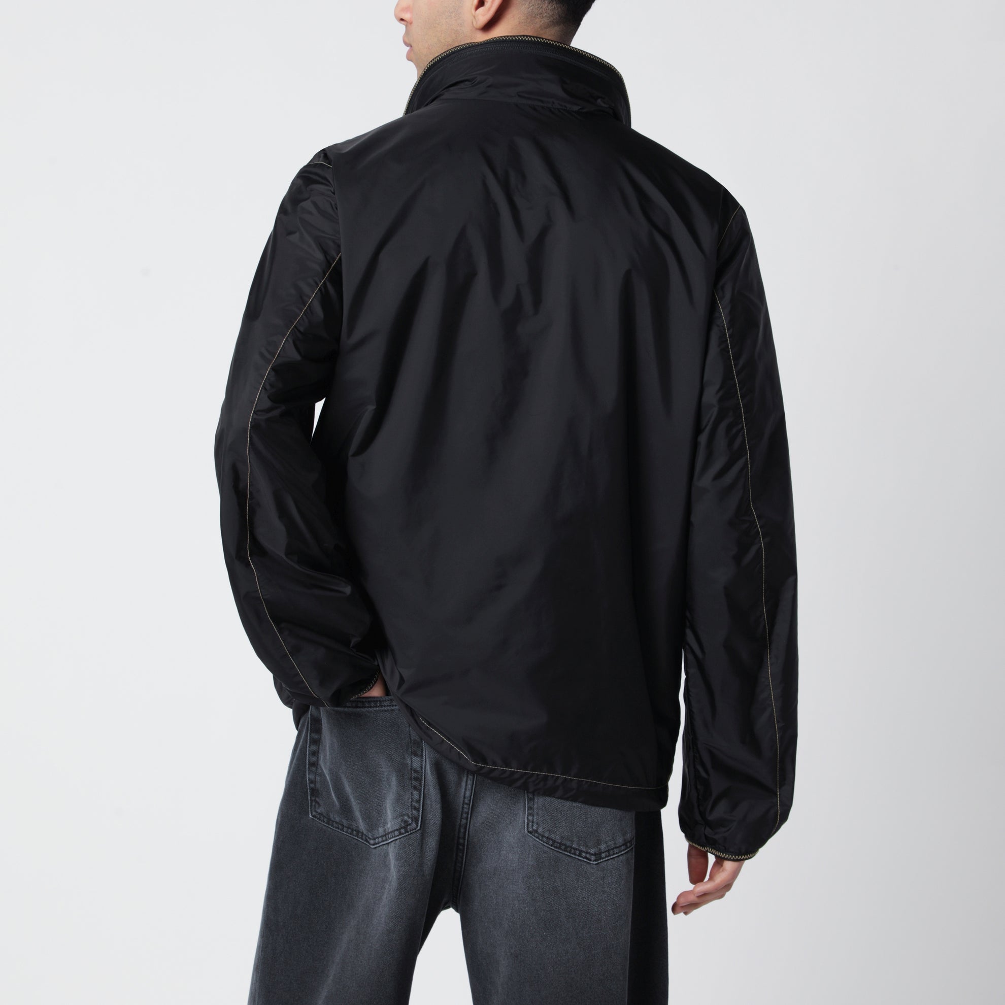 Arrakis rainwear jacket in black with removable hood