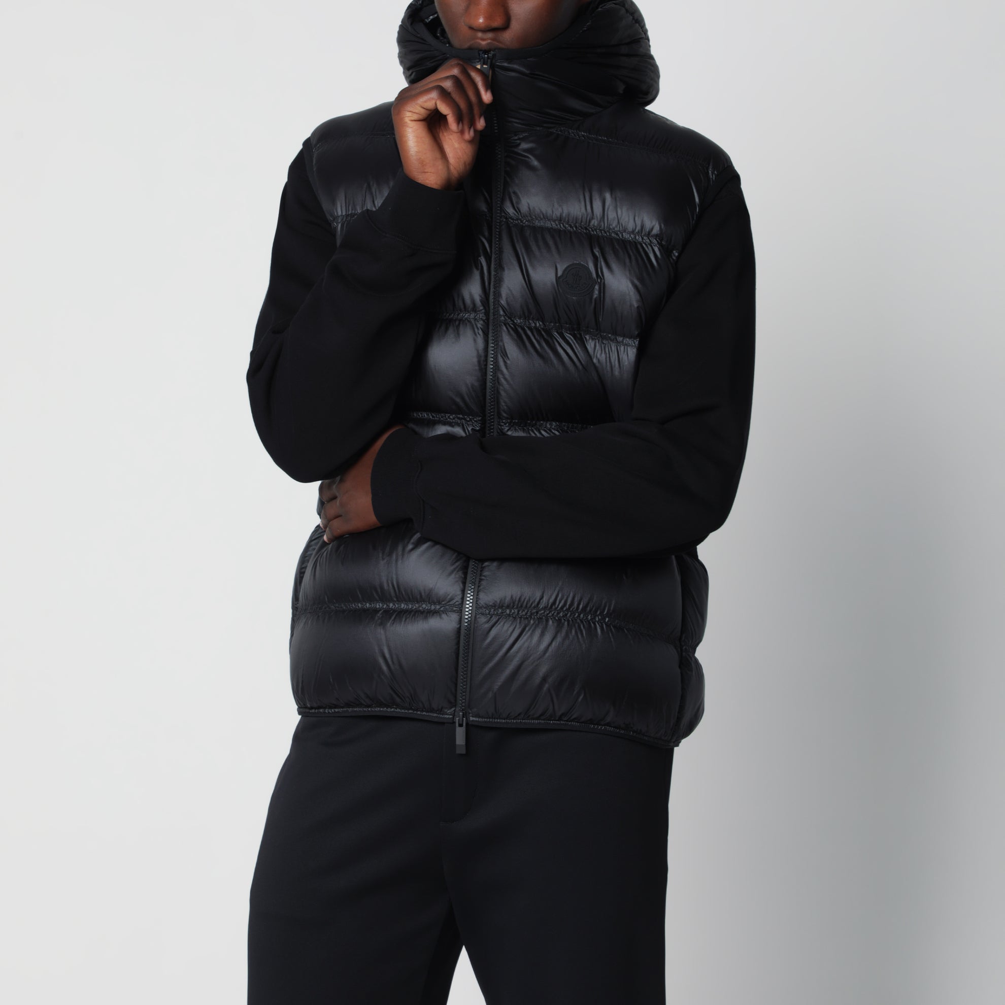 Gilet Panestrel imbottito in nylon nero