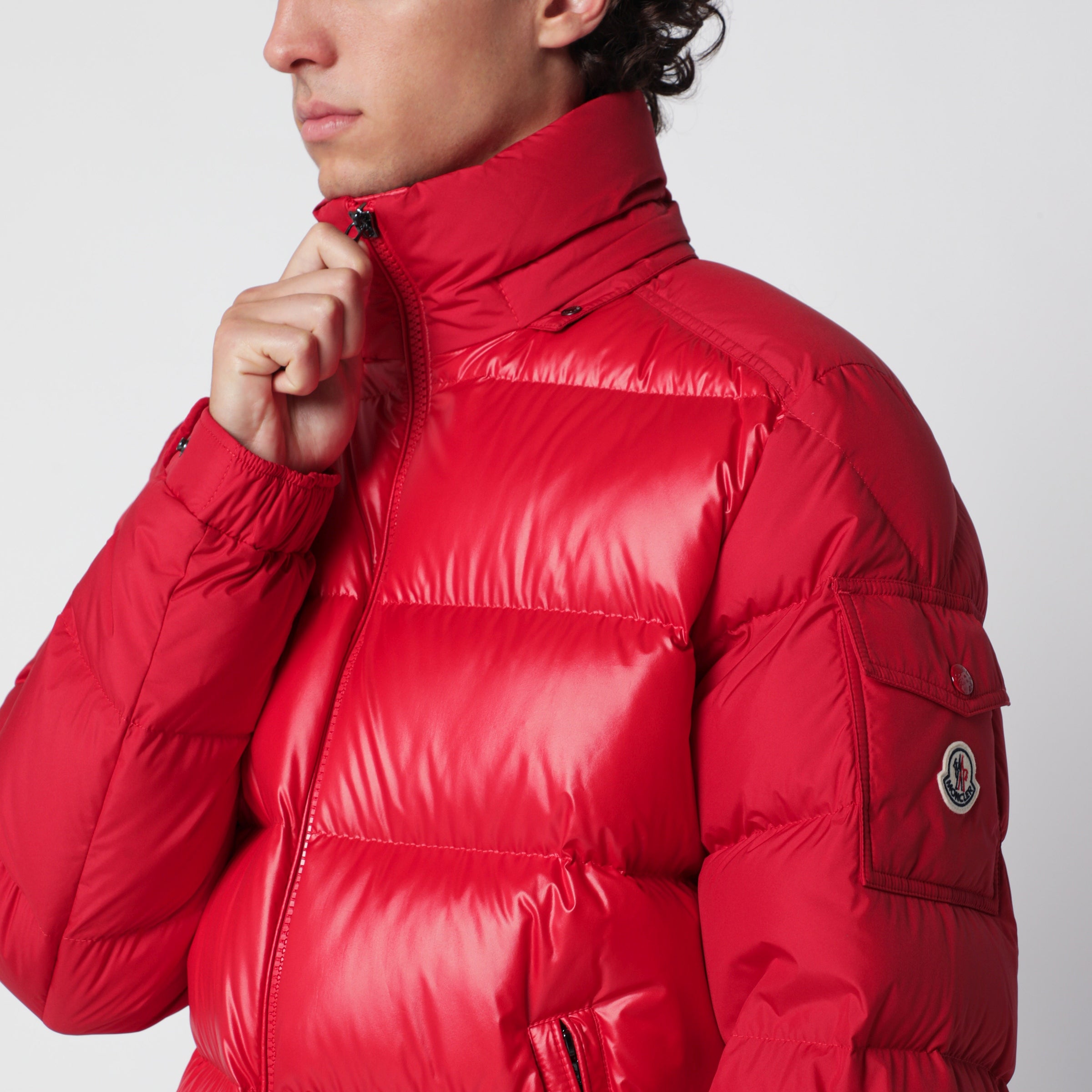 Moncler Maya red short down jacket | TheDoubleF