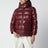 Dark red Maire down jacket in nylon laqué