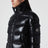 Maire down jacket in black laqué nylon