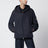 Giacca con cappuccio Sassiere blu navy in micro soft