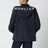 Giacca con cappuccio Sassiere blu navy in micro soft