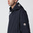 Giacca con cappuccio Sassiere blu navy in micro soft