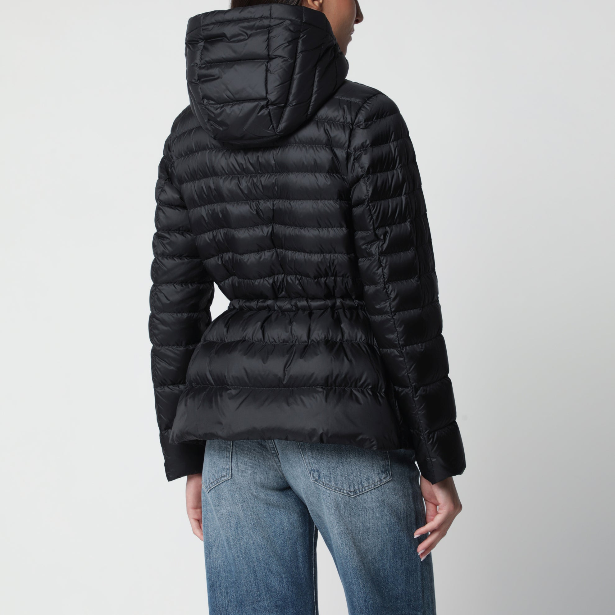 Down jacket Raies in black nylon