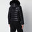 Piumino nero in nylon laqué