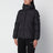 Schwarze gefütterte Daunenjacke