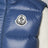 Light blue padded gilet in nylon laqué