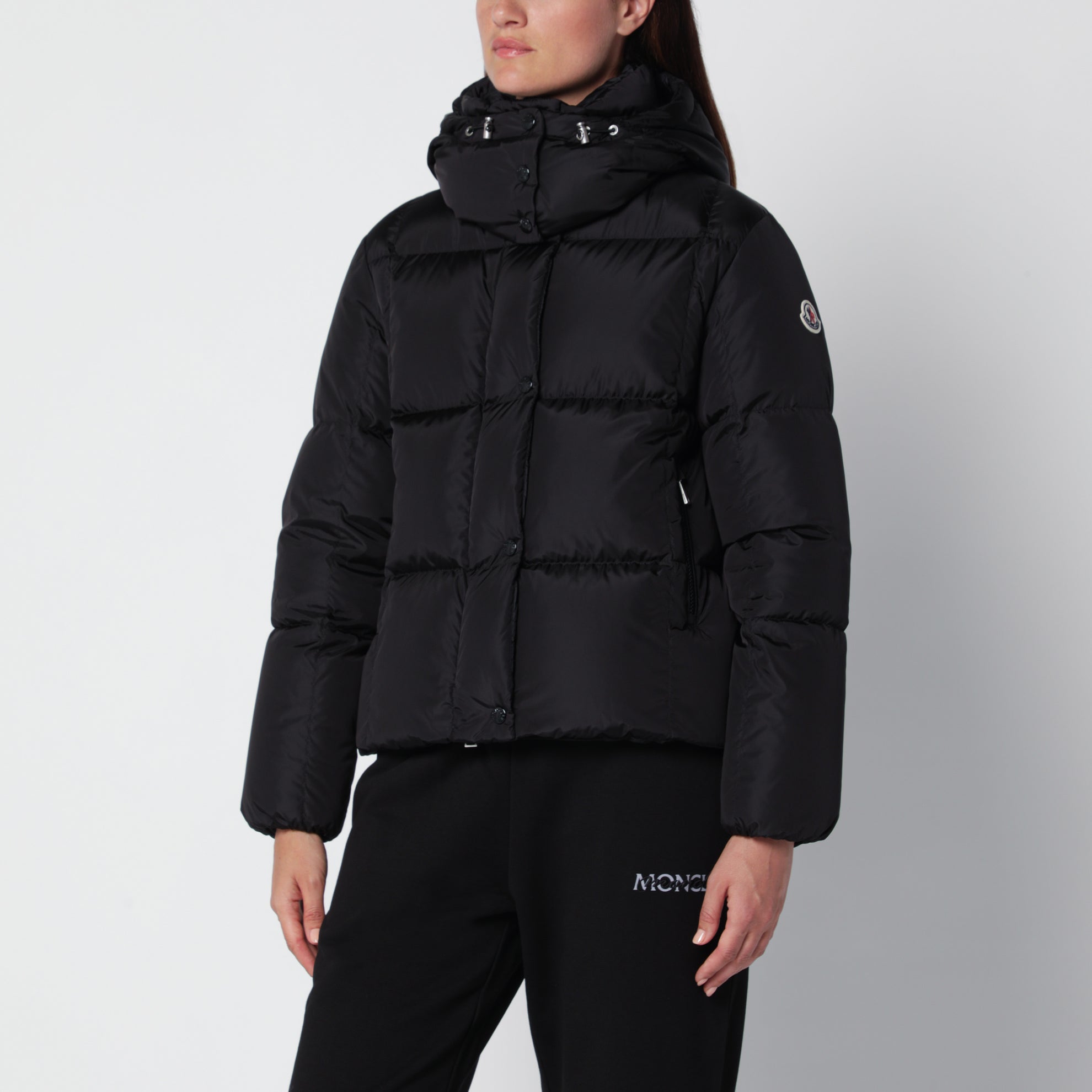 Schwarze Daunenjacke aus Nylon