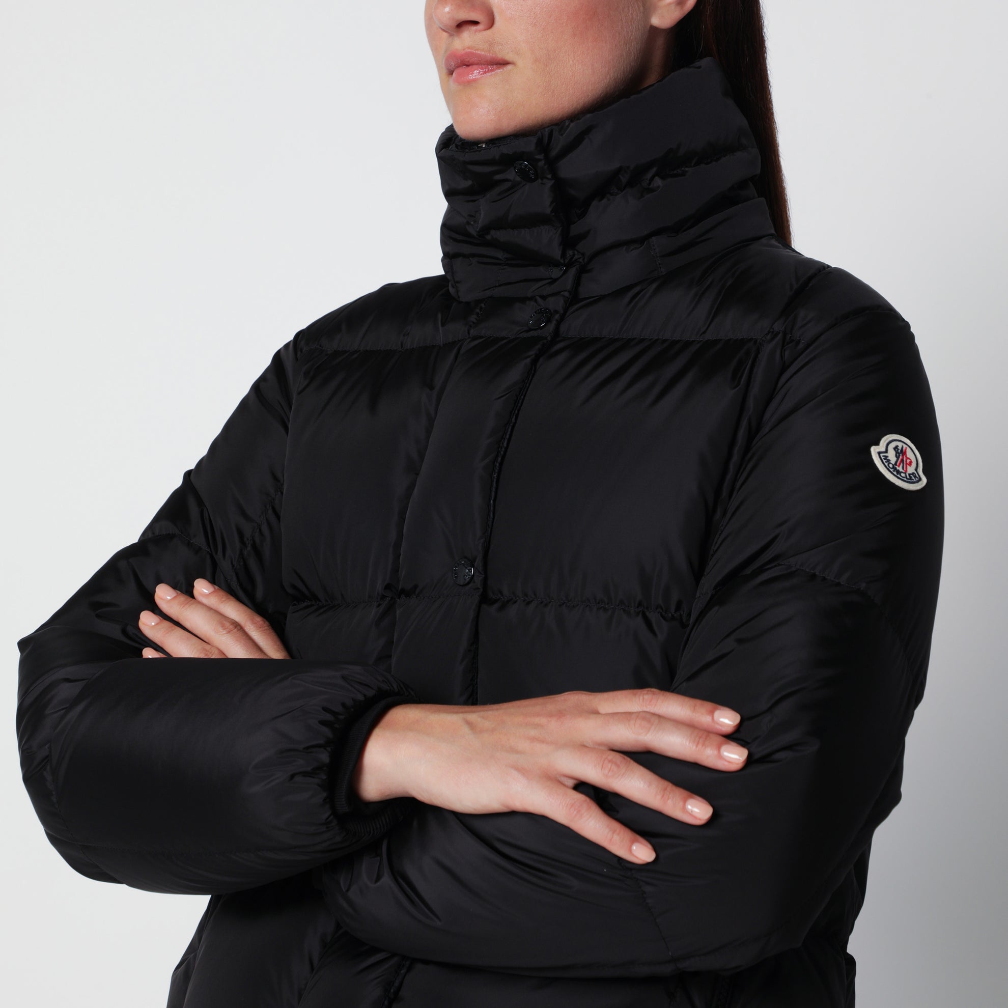 Schwarze Daunenjacke aus Nylon
