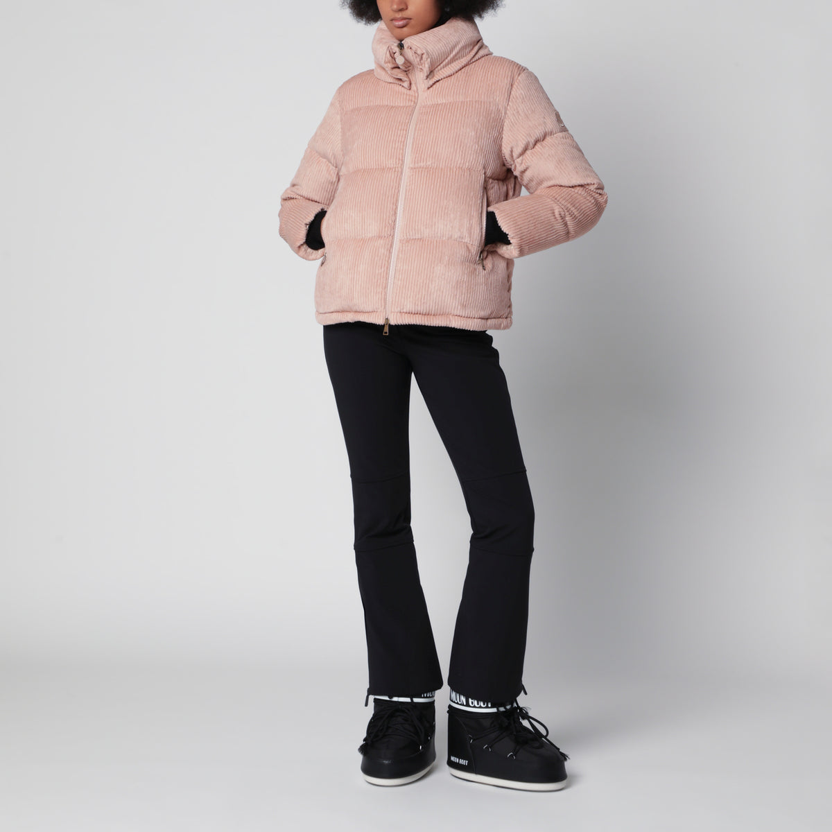 Rosa Lumineux Daunenjacke aus Cord