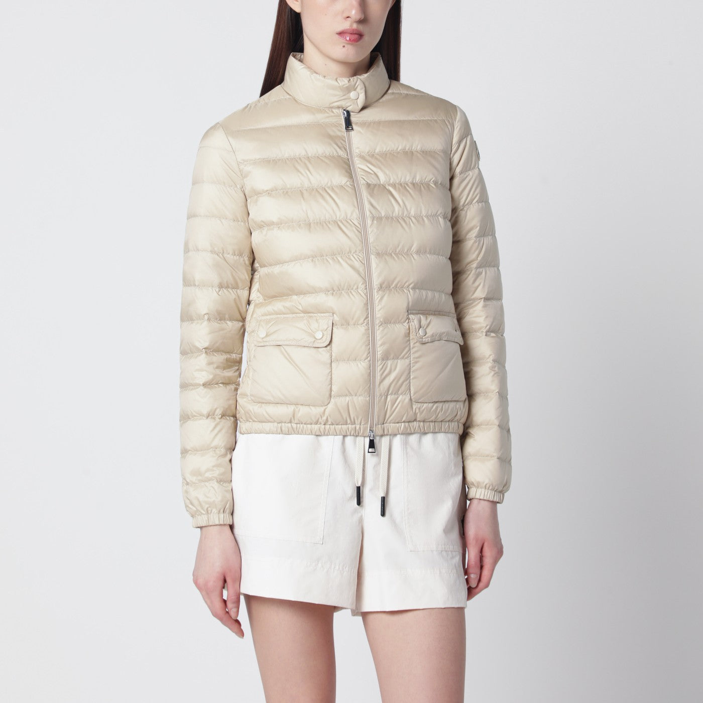Lans kurze Daunenjacke hellbeige